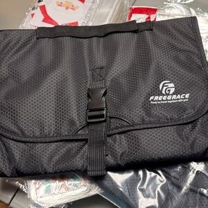 Grace Black Foldable Travel‎ Toiletry Organizer with Buckle set of 2